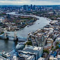 Buy canvas prints of River Thames from the Shard  by Phil Longfoot