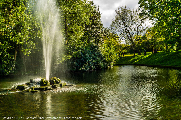 Sefton Park Liverpool Fountain Picture Board by Phil Longfoot