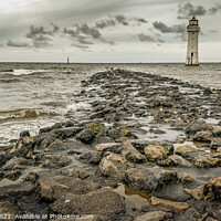 Buy canvas prints of New Brighton Wirral at the turn of the tide. by Phil Longfoot