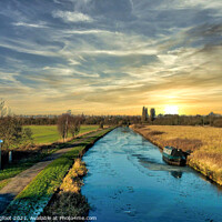 Buy canvas prints of Sunset over Leeds Liverpool Canal  by Phil Longfoot