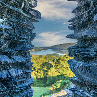 Buy canvas prints of View of Llyn Padarn from Dolbadarn Castle  by Phil Longfoot