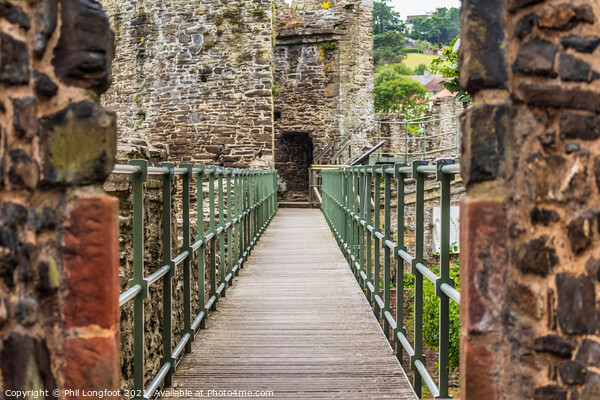 Conway Castle Walls Wales Picture Board by Phil Longfoot