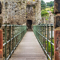 Buy canvas prints of Conway Castle Walls Wales by Phil Longfoot