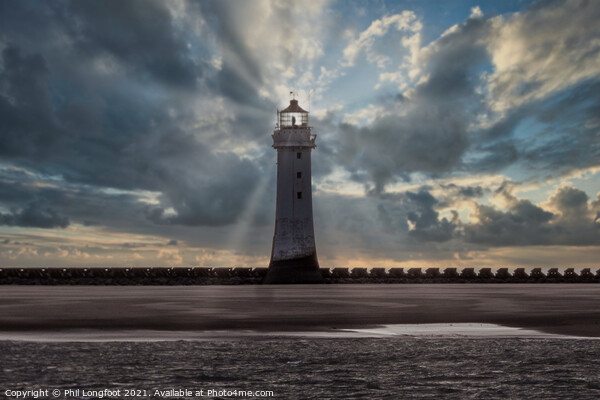 New Brighton Wirral as the sun sets Picture Board by Phil Longfoot