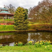 Buy canvas prints of A Springtime scene in a Liverpool park by Phil Longfoot