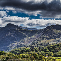 Buy canvas prints of Snowdonia Mountain Range near Llanberis North Wales by Phil Longfoot