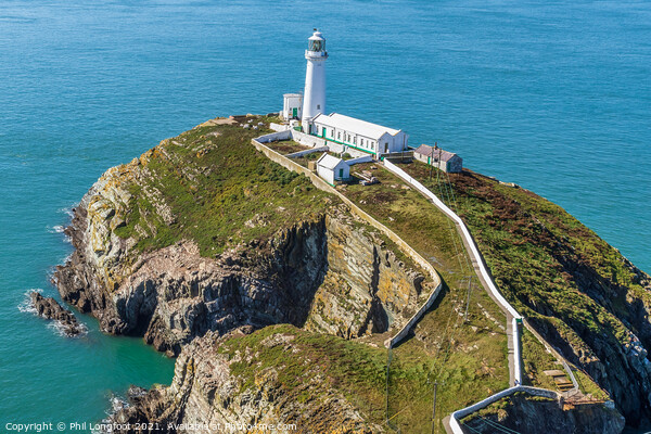 South Stack Lighthouse Anglesey Wales   Picture Board by Phil Longfoot