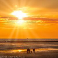 Buy canvas prints of Burbo Bank Crosby Sunset by Phil Longfoot