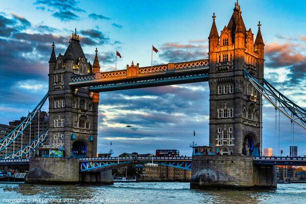 Tower Bridge at sunset Picture Board by Phil Longfoot