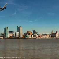 Buy canvas prints of Lancaster Bomber visiting the River Mersey by Phil Longfoot