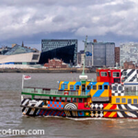Buy canvas prints of Pano picture of Liverpool Famous Ferry and Waterfront by Phil Longfoot