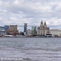 Buy canvas prints of MV Britannia visits the famous Liverpool Waterfront.  by Phil Longfoot