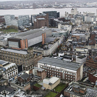 Buy canvas prints of Liverpool City Centre by air by Phil Longfoot