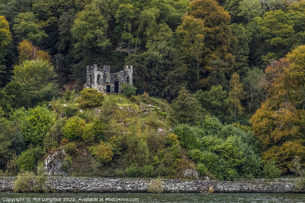 Old Fort on the Autumnal shore of Lake Windermere Picture Board by Phil Longfoot