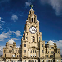 Buy canvas prints of Royal Liver Building Liverpool by Phil Longfoot