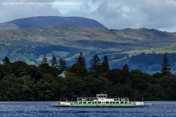 Lake Windermere Ferry Picture Board by Phil Longfoot