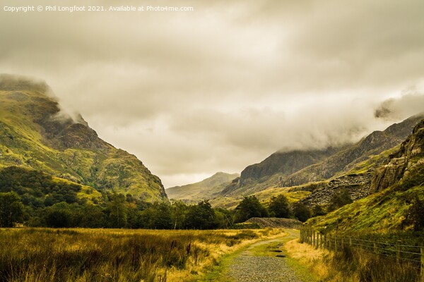 Llanberis Pass Snowdonia Picture Board by Phil Longfoot