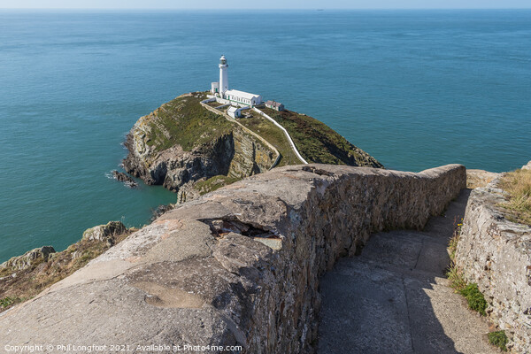 South Stack Lighthouse Anglesey Wales   Picture Board by Phil Longfoot