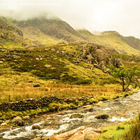 Buy canvas prints of Llanberis Pass on a overcast day.  by Phil Longfoot