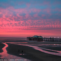 Buy canvas prints of Red sky at night - Blackpool  by Phil Longfoot