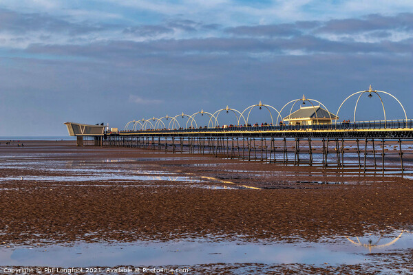 Southport Beach and Pier  Picture Board by Phil Longfoot