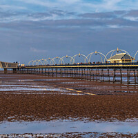 Buy canvas prints of Southport Beach and Pier  by Phil Longfoot