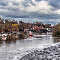 Buy canvas prints of River Dee and Weir Chester Cheshire England  by Phil Longfoot