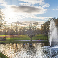 Buy canvas prints of Fountain in a city park  by Phil Longfoot