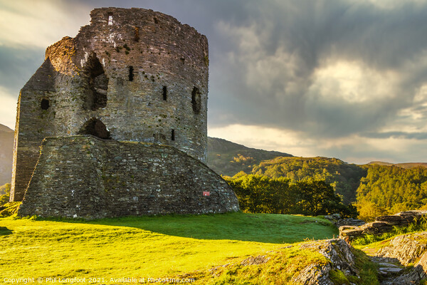 Dolbadarn Castle Llanberis at dawn  Picture Board by Phil Longfoot