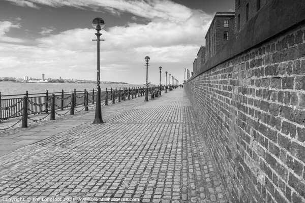 Old quayside walk Liverpool  Picture Board by Phil Longfoot