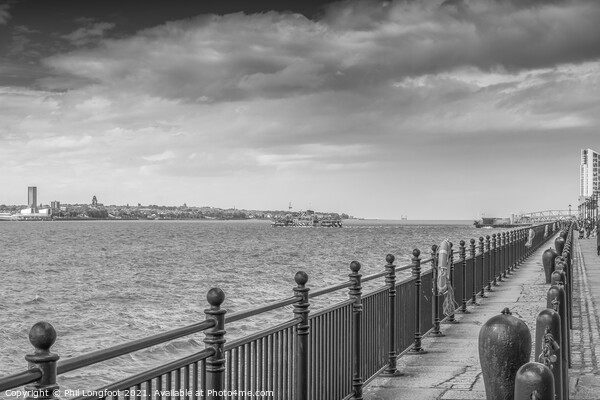 River Mersey from an old quayside Picture Board by Phil Longfoot