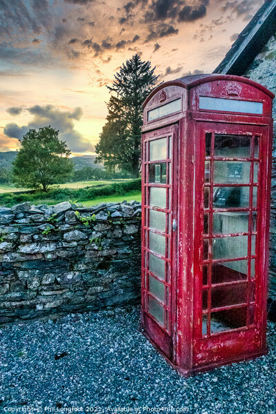 Old Telephone Box  Picture Board by Phil Longfoot
