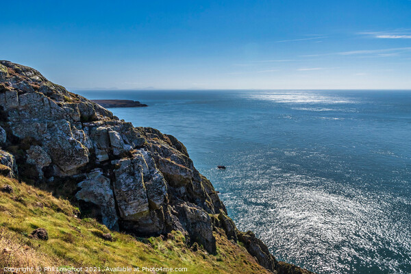 Cliffs near South Stack Anglesey Picture Board by Phil Longfoot