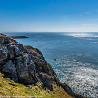 Buy canvas prints of Cliffs near South Stack Anglesey by Phil Longfoot