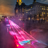 Buy canvas prints of River of Light festival Liverpool  by Phil Longfoot