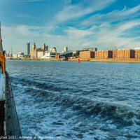 Buy canvas prints of View from Mersey Ferry Liverpool  by Phil Longfoot