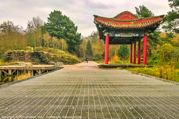 Old Chinese Pagoda in a Liverpool park Picture Board by Phil Longfoot