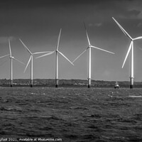 Buy canvas prints of Windfarm in Liverpool Bay  by Phil Longfoot