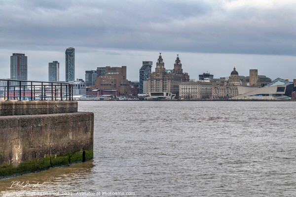 River Mersey Picture Board by Phil Longfoot