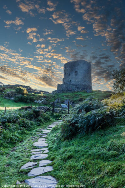 Dolbadarn Castle Llanberis at dawn Picture Board by Phil Longfoot