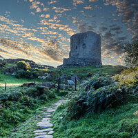 Buy canvas prints of Dolbadarn Castle Llanberis at dawn by Phil Longfoot