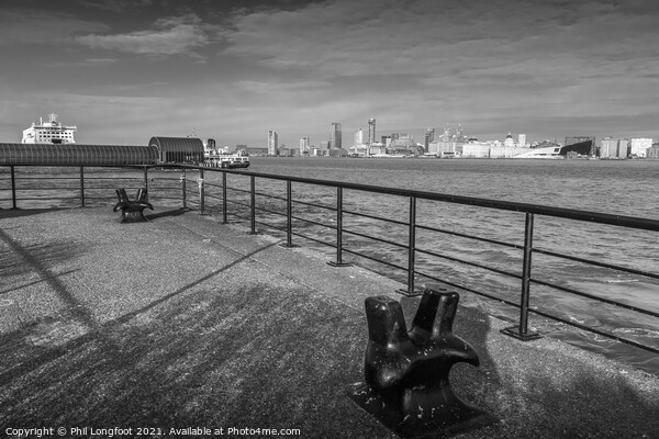 Views over River Mersey towards Liverpool Picture Board by Phil Longfoot