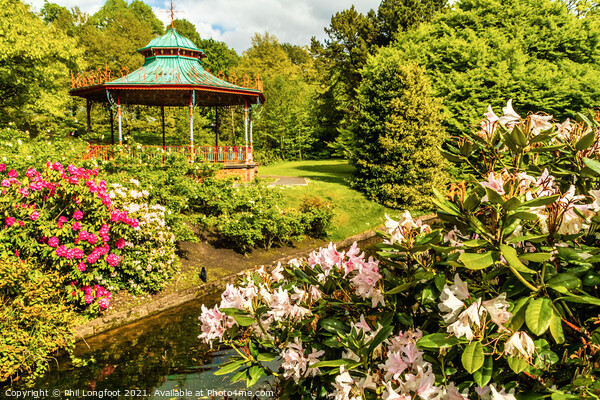 Sefton Park Liverpool Bandstand Picture Board by Phil Longfoot
