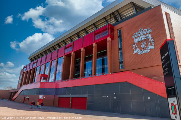 Liverpool FC Main Stand  Picture Board by Phil Longfoot
