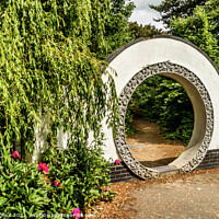 Buy canvas prints of Moonwall entrance to Chinese Garden Liverpool by Phil Longfoot