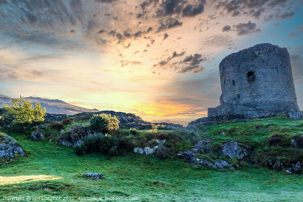Dolbadarn Castle Llanberis Picture Board by Phil Longfoot