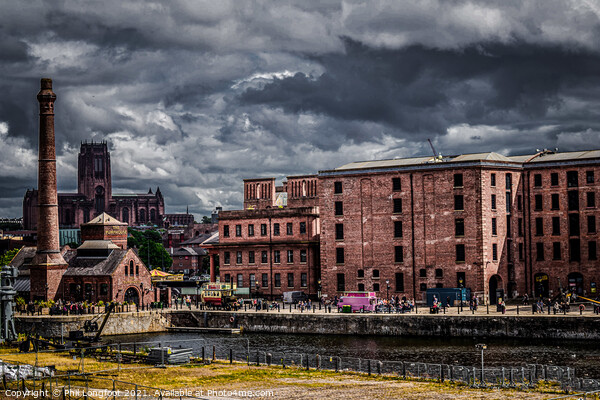 Royal Albert Dock and Canning Half Tide Dock Liverpool Picture Board by Phil Longfoot