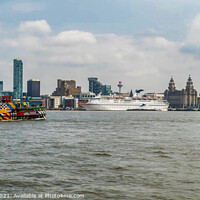 Buy canvas prints of River Mersey  by Phil Longfoot