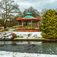 Buy canvas prints of Bandstand in a Liverpool park by Phil Longfoot