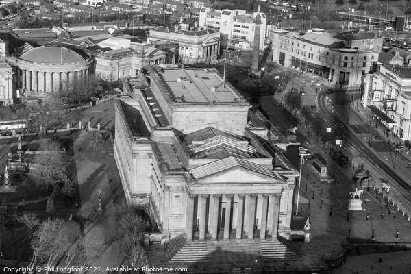 St George's Hall Liverpool from 450 feet in the ai Picture Board by Phil Longfoot